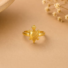 Tavisha Lucky Turtle Charm Gold Ring