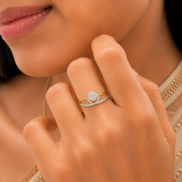 Myra Eternal Sparkle Gold Ring
