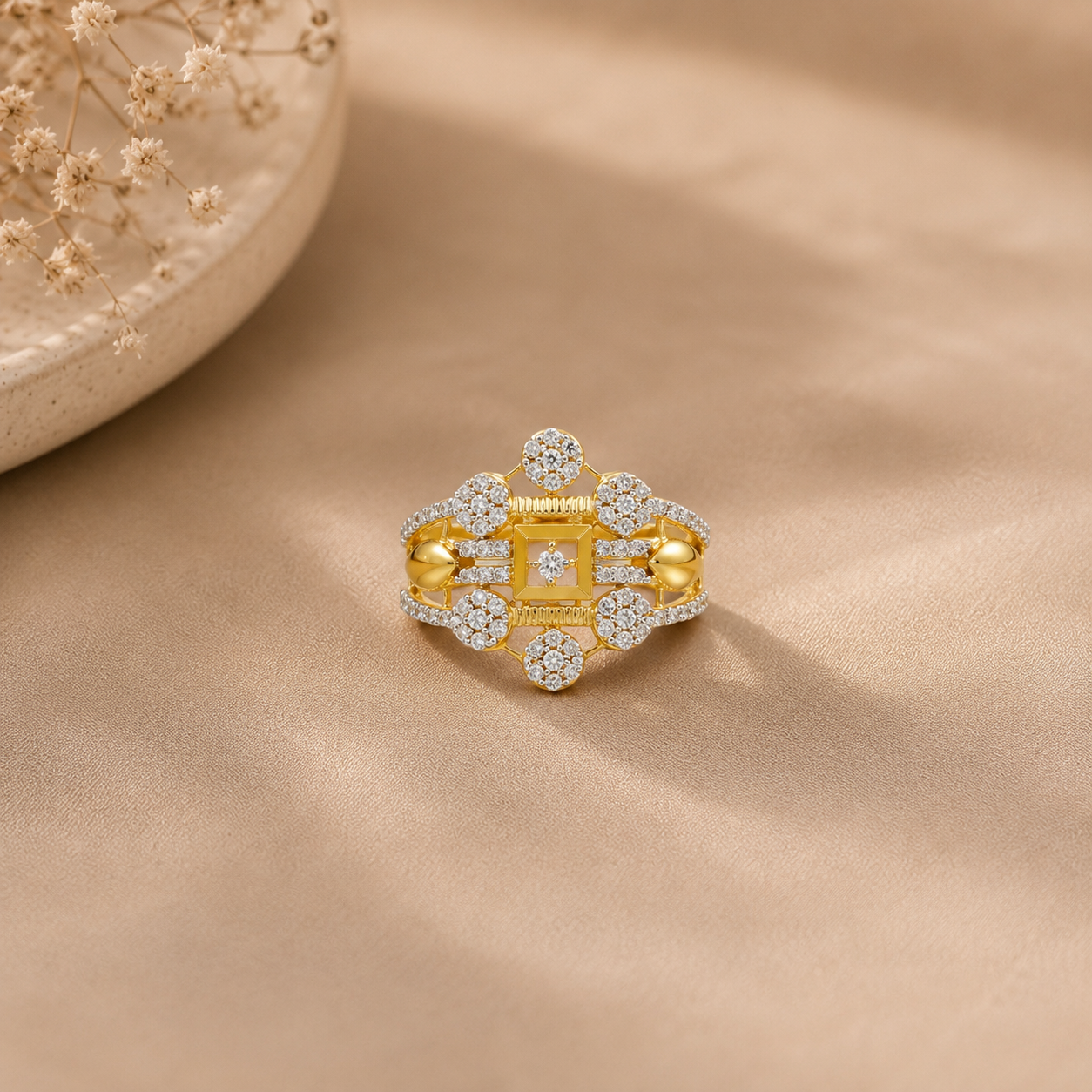 Myra Radiance Gold Ring