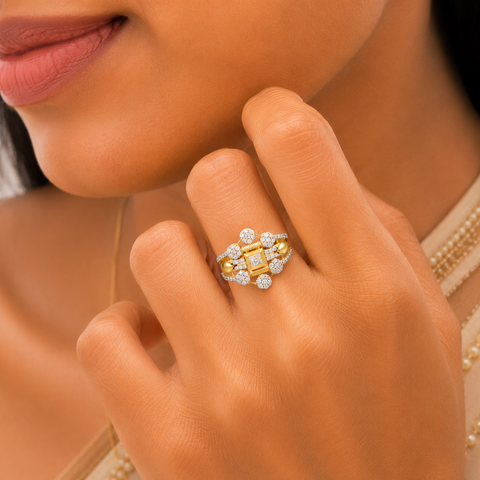 Myra Radiance Gold Ring