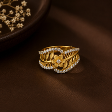 Charvika Enchanted Floral Charm Ring