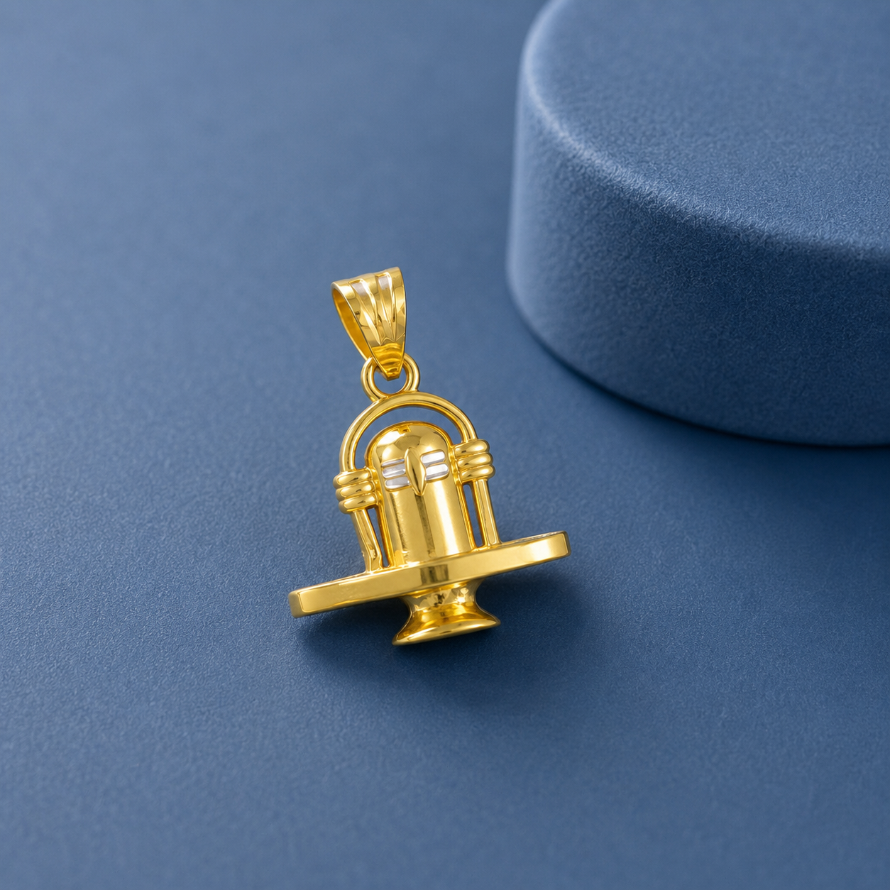 Shiva Lingam Gold Pendant For Him