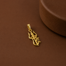 Trishul-Omkara Mahakal Gold Pendant