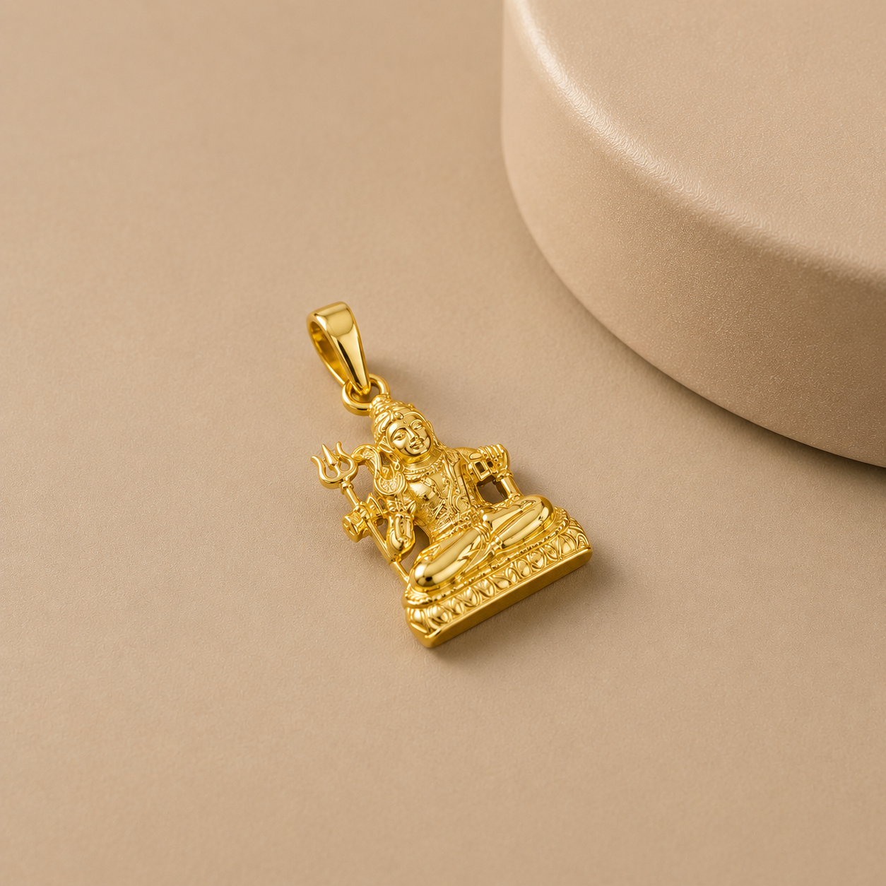 Divine Rudra Gold Pendant For Him
