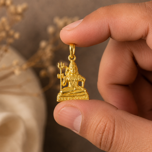 Divine Rudra Gold Pendant For Him