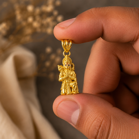Sankat Mochan Standing Gold Pendant