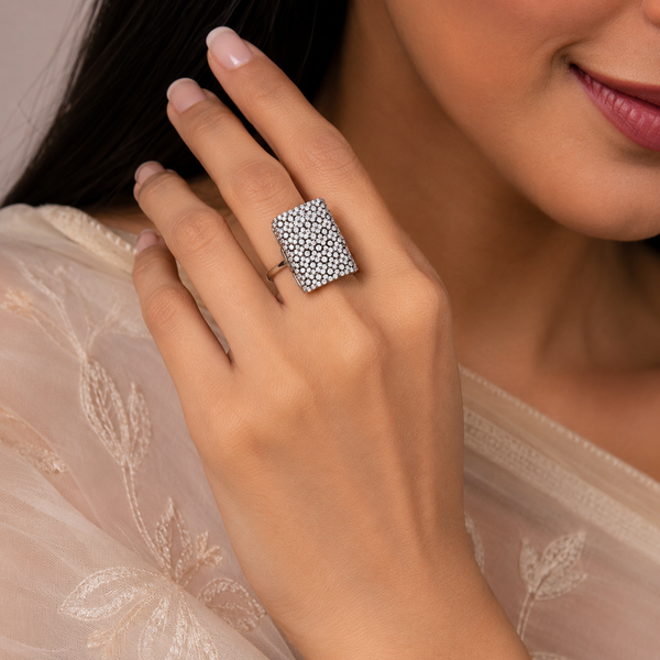 Galaxy Shine Silver Ring