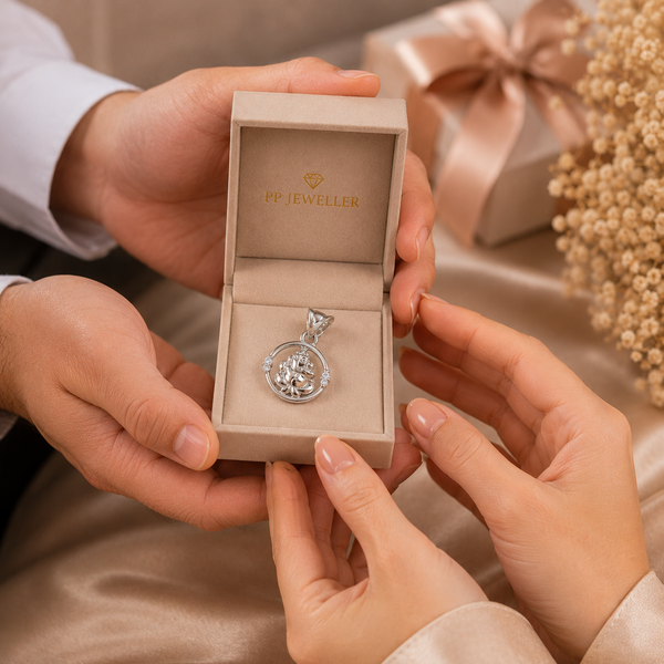 Eternal Ganesha Charm Silver Pendant