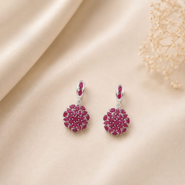 Avika Floral Bloom Silver Earrings