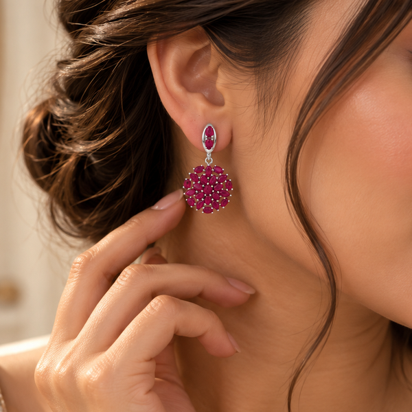 Avika Floral Bloom Silver Earrings