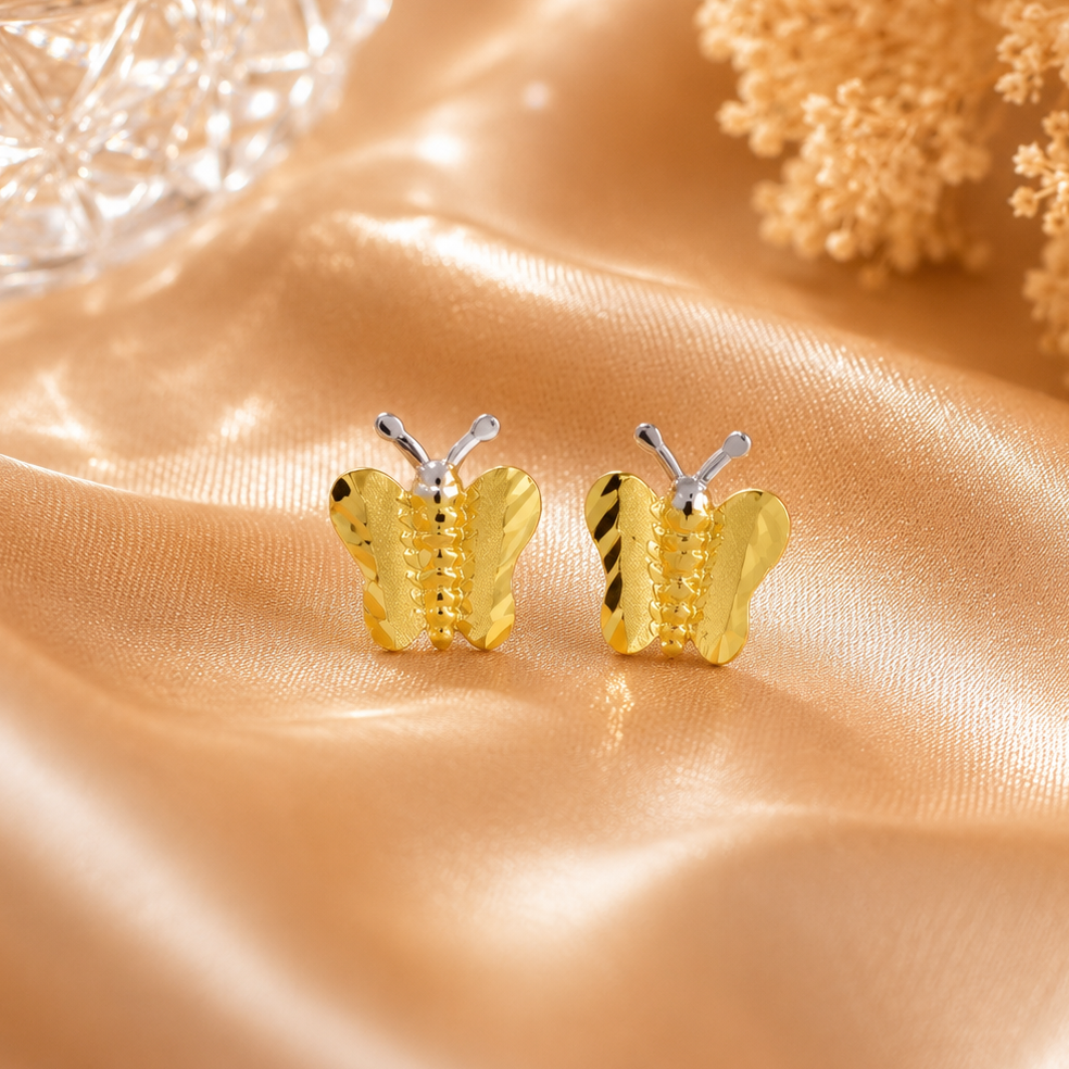Alaya Butterfly Gold Earrings