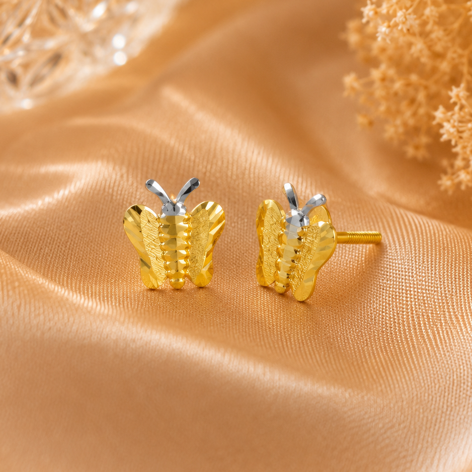 Alaya Butterfly Gold Earrings
