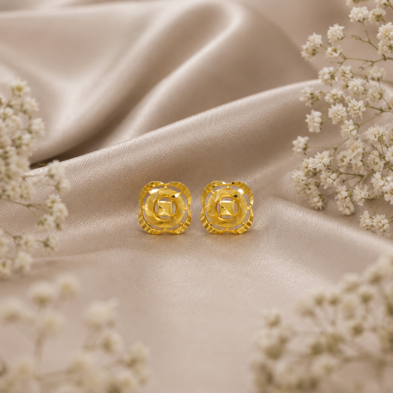 Diya Rose Gold Earrings