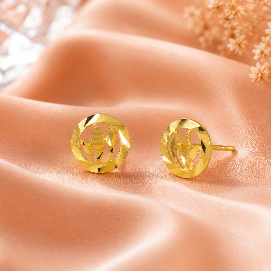 Seema Nature Glow Gold Earrings