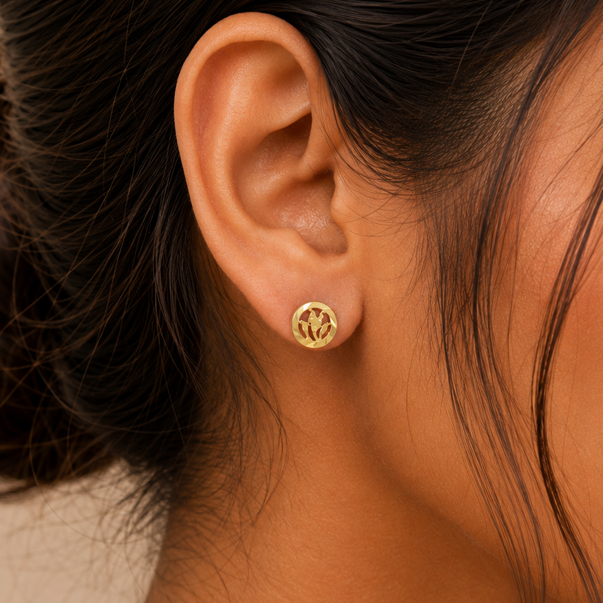 Seema Nature Glow Gold Earrings