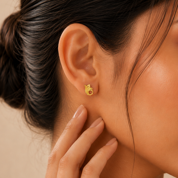 Anika Tulip Grace Gold Earrings