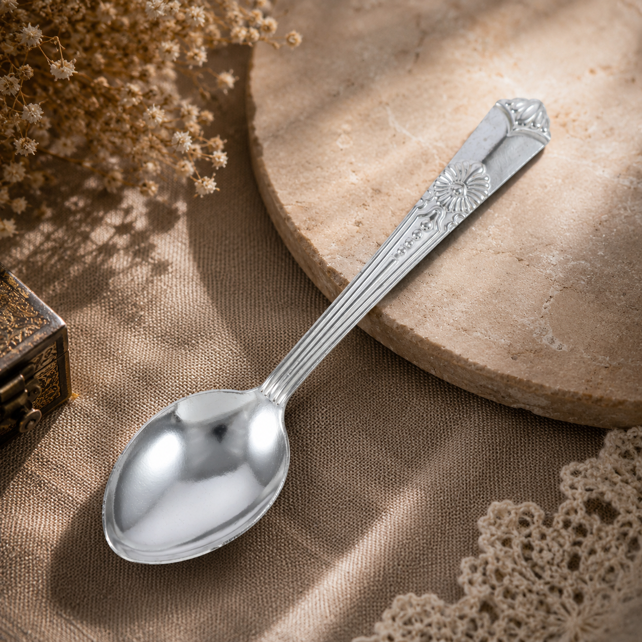 Ornate Silver Spoon