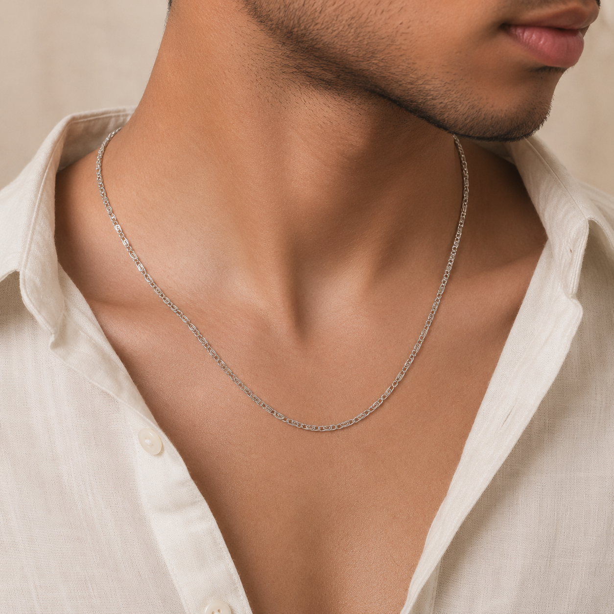 Veer Signature Silver Chain For Him