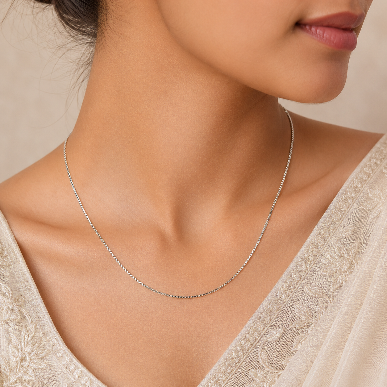 Elegant Spark Silver Chain