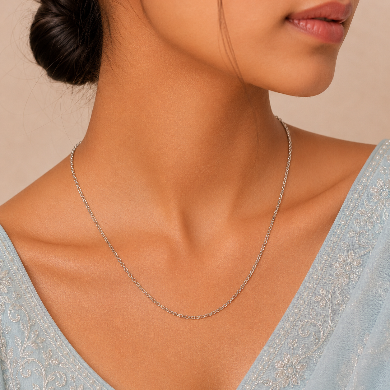 Elara Link Silver Chain