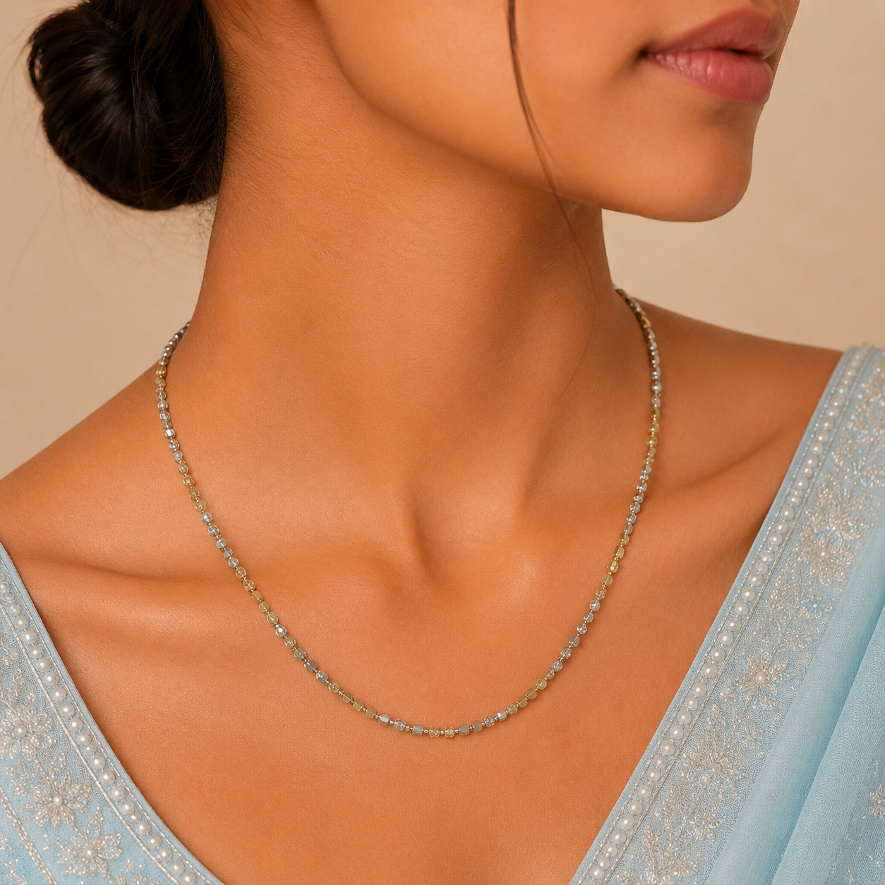 Celeste Dual Glow Silver Chain