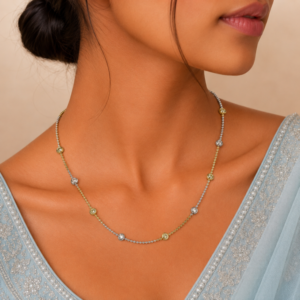 Aurora Orbit Silver Chain
