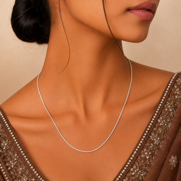 Vanika Spark Silver Chain