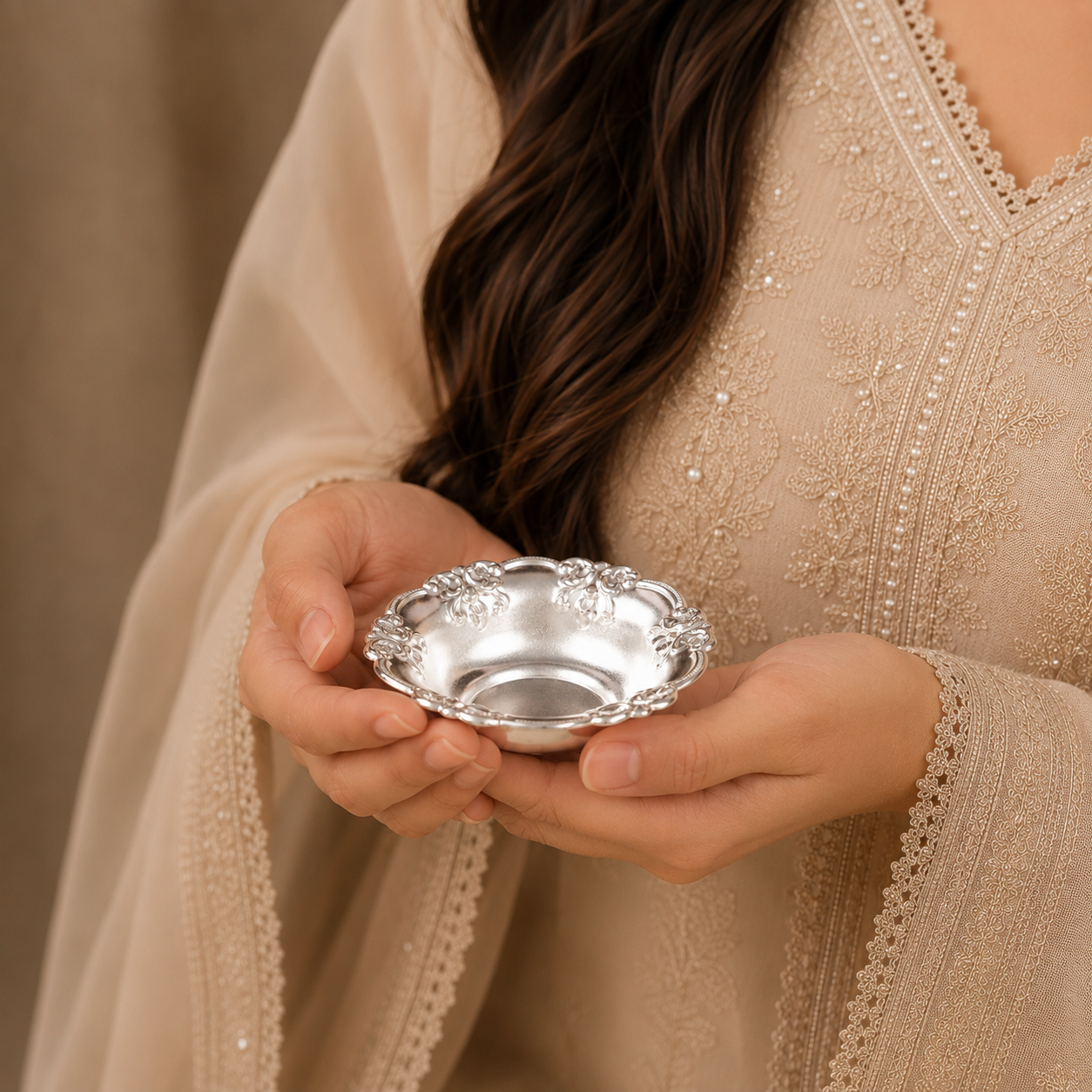 Sterling Floral Silver Bowl