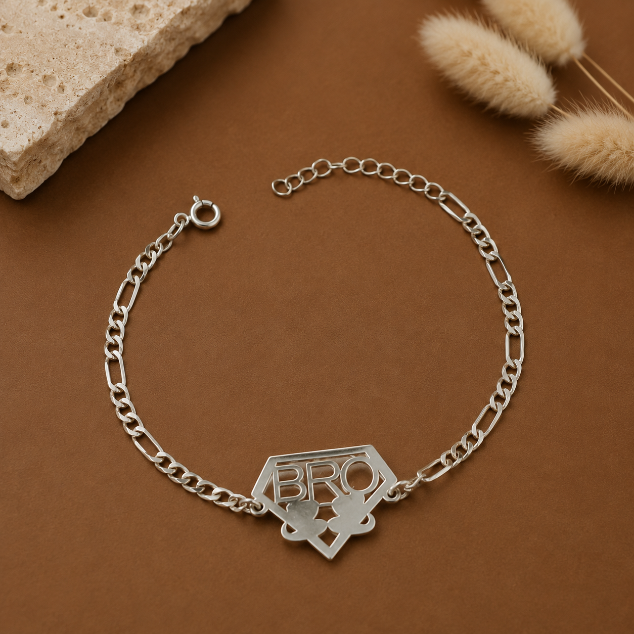 Forever Bro Silver Bracelet For Him
