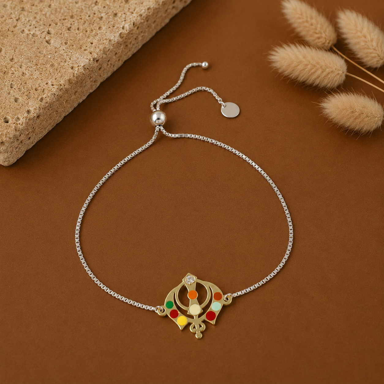 Guru Blessing Silver Bracelet