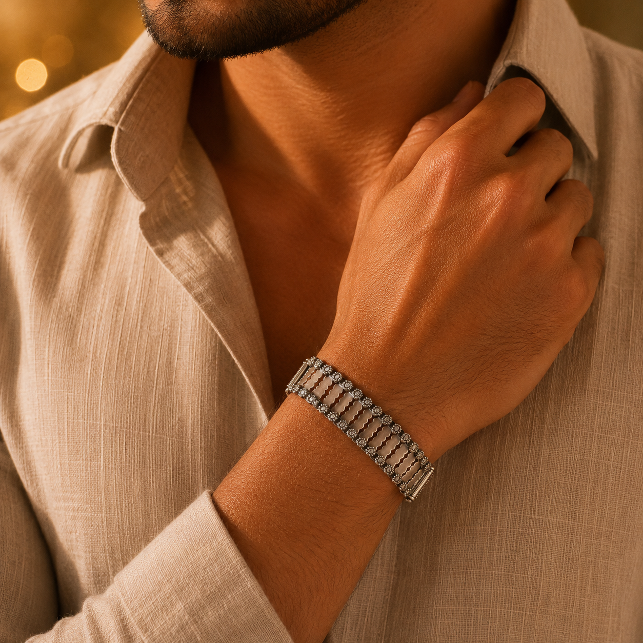 Imperial Craft  Silver Bracelet  For Him