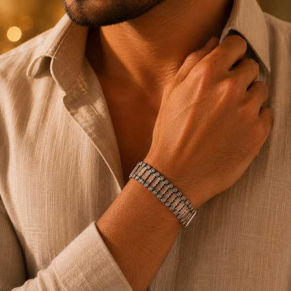 Imperial Craft  Silver Bracelet  For Him