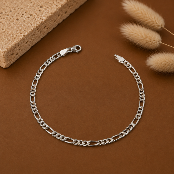 Classic Chain Silver Bracelet For Him