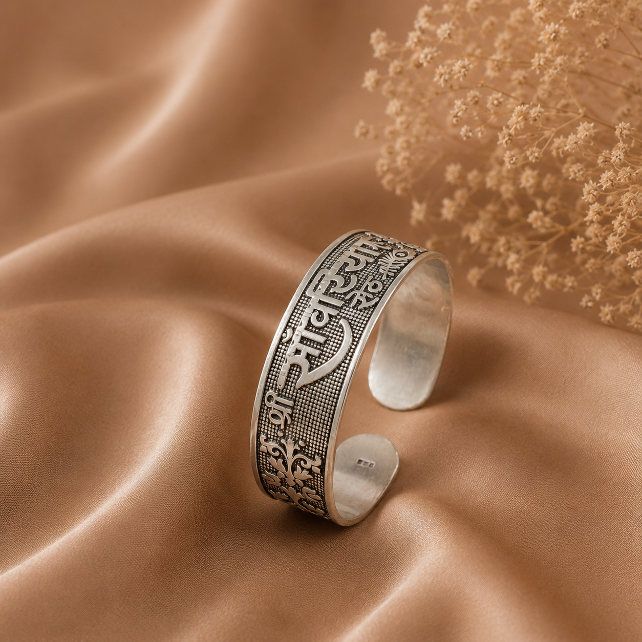 Sanwariya Blessing Cuff Silver Bracelet