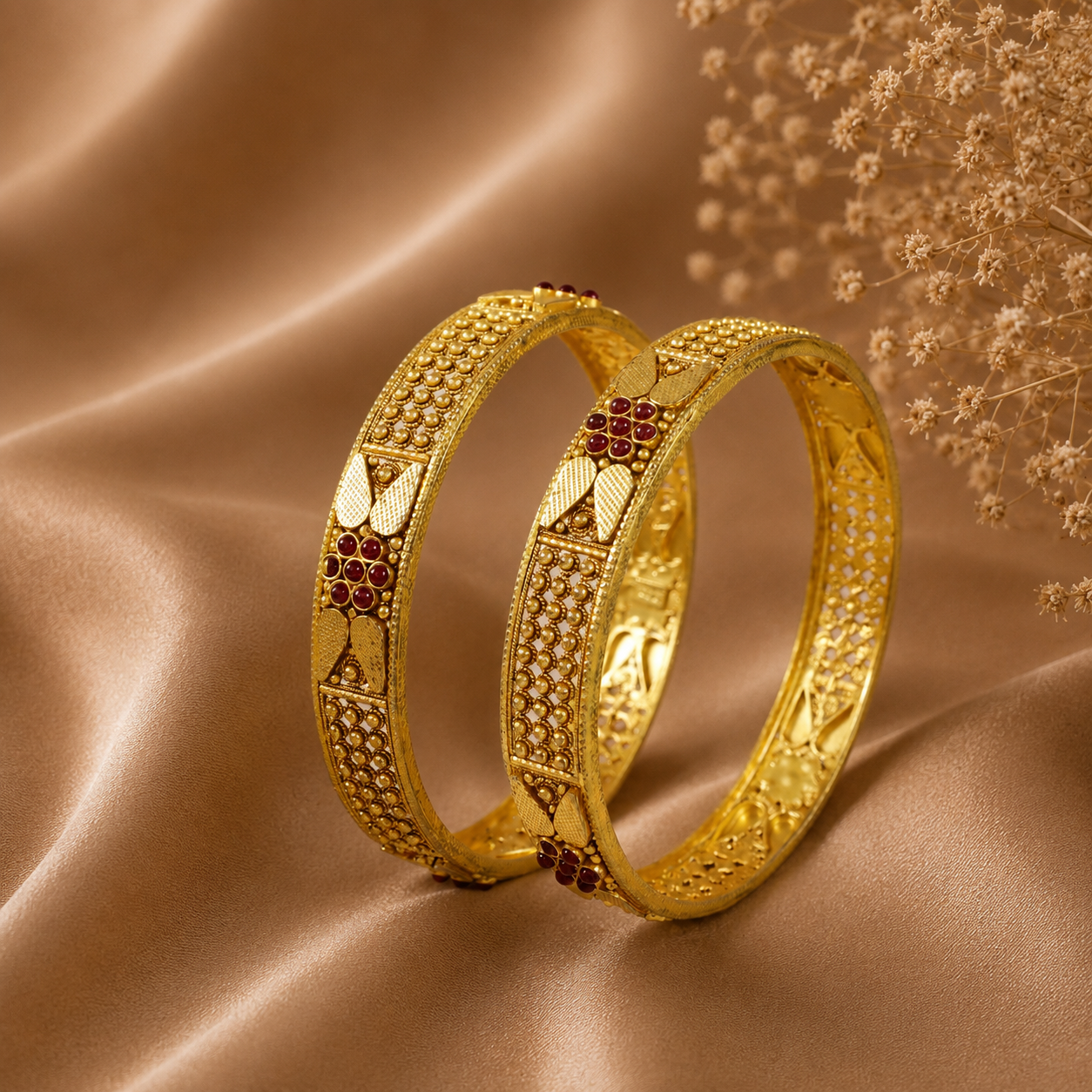 Maharani Heritage  Silver Bangles