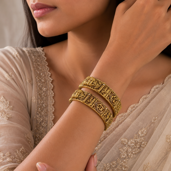 Regal Antique Silver Bangles