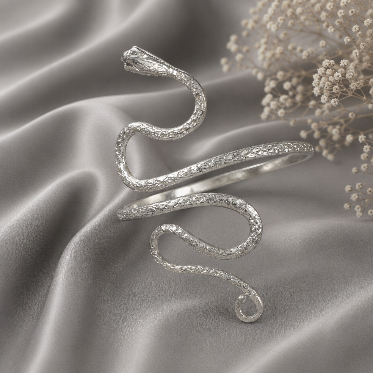 Himani Snake Silver Bracelet