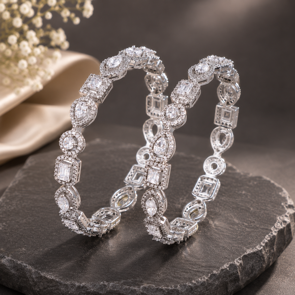 Bani Luxe Silver Bangles