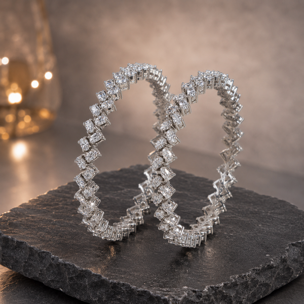 Ojasvi Radiance Silver Bangles