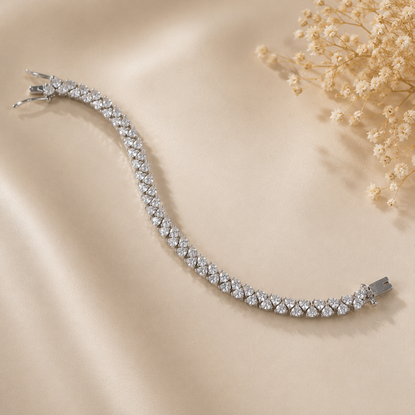 Kiara Heart Silver Bracelet