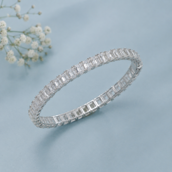 Prisha Radiant Line Silver Bracelet