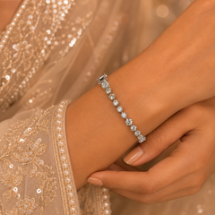 Aanya Glow Silver Bracelet
