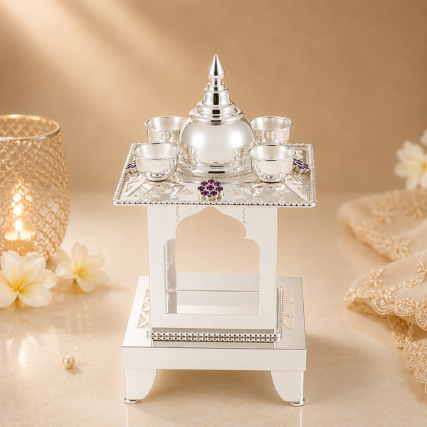 Auspicious Pooja Silver Hatri