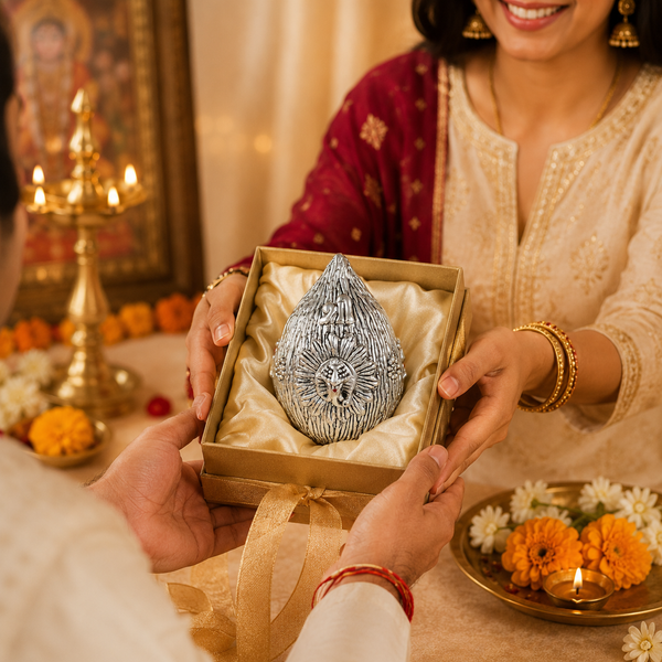 Blessing Gift Silver Nariyal