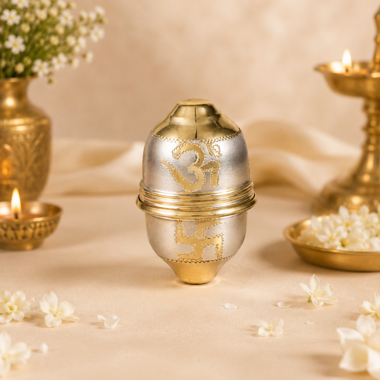 Om Shree Silver Nariyal