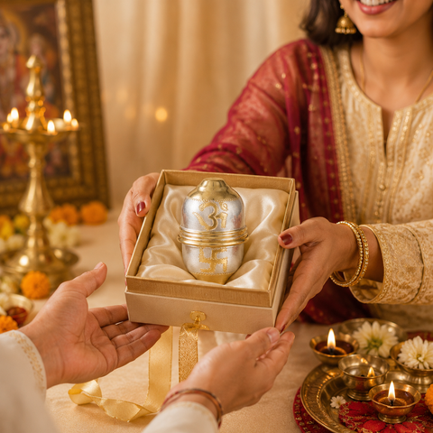 Om Shree Silver Nariyal