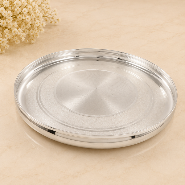 Celestial Aura Silver Thali