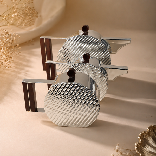 Linea Luxe Silver Tea Set