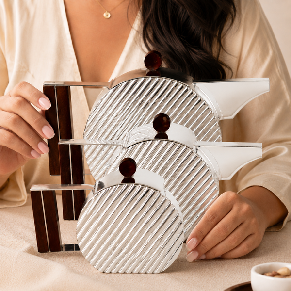 Linea Luxe Silver Tea Set