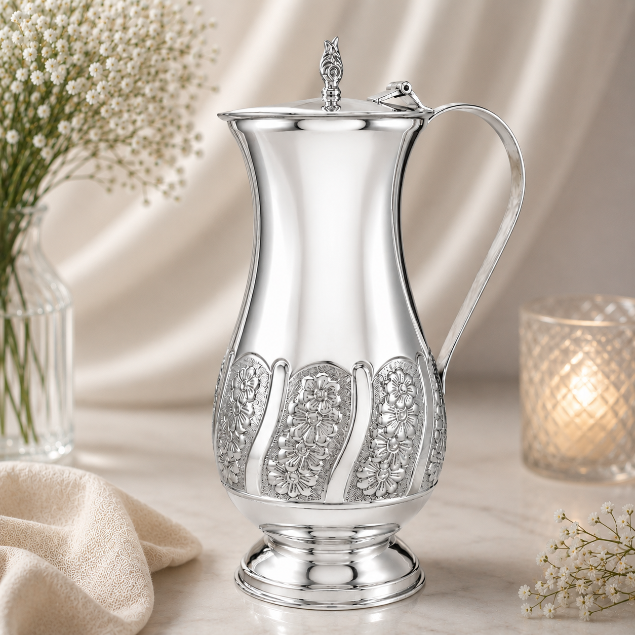 Luxury Silver Water Jug
